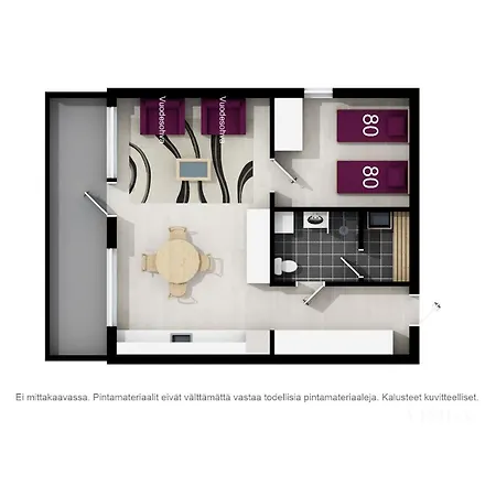 Apartament Lomavuokra Alpine Tunturinlaita B9